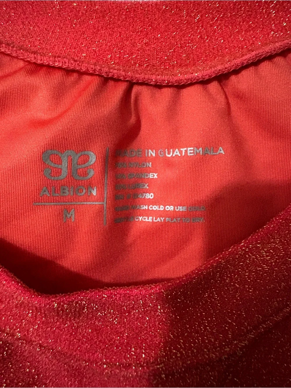 Albion Citrus Sparkle Rash Guard Crop Top & Bikini Bottoms